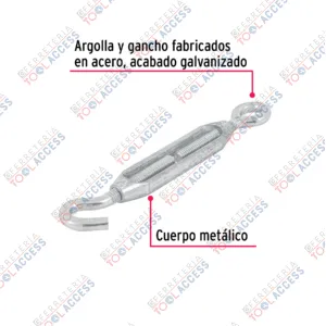 Alternative view of Tensor zinc 5/16" ojo-gancho, FIERO