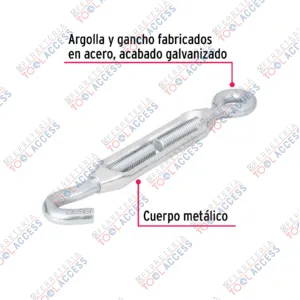 Alternative view of Tensor zinc 3/8" ojo-gancho, FIERO