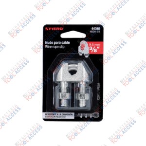 Blíster c/1 nudo (perro) de hierro p/cable de 3/8", FIERO