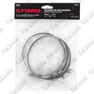 Bolsa con 5 abrazaderas sin fin #64, 3-9/16 - 4-1/2", FIERO