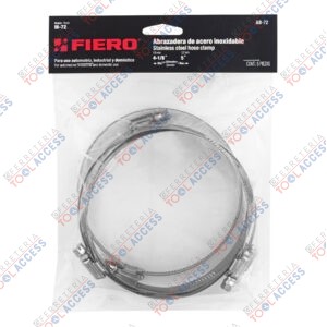 Bolsa con 5 abrazaderas sin fin #72, 4-1/8 - 5", FIERO