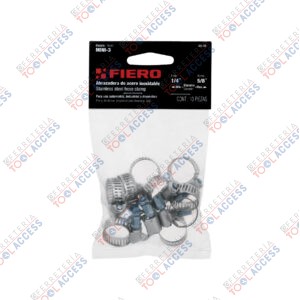 Bolsa con 10 abrazaderas mini sin fin #3, 1/4 - 5/8", FIERO