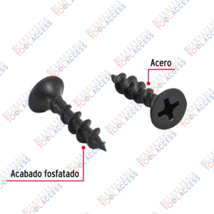 Alternative view of 100 pijas 8 x 3/4"cabeza plana phillips multiusos, Fiero
