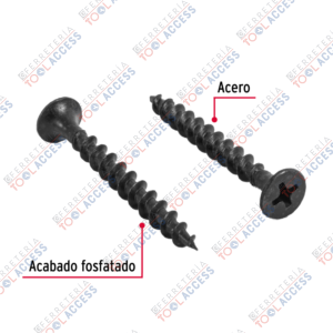 Alternative view of 100 pijas 8 x 1-1/2"cabeza plana phillips multiusos, Fiero
