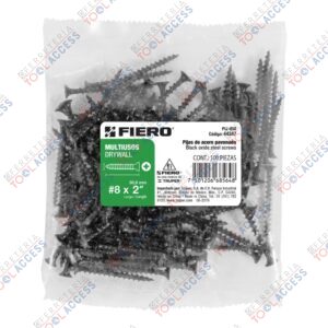 100 pijas 8 x 2"cabeza plana phillips multiusos, Fiero