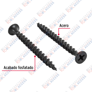 Alternative view of 100 pijas 8 x 2"cabeza plana phillips multiusos, Fiero