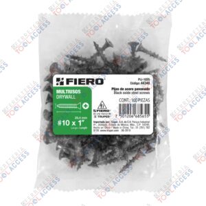 100 pijas 10 x 1"cabeza plana phillips multiusos, Fiero