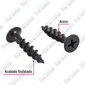 Alternative view of 100 pijas 10 x 1"cabeza plana phillips multiusos, Fiero