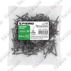 100 pijas 10 x 1-1/2"cabeza plana phillips multiusos, Fiero