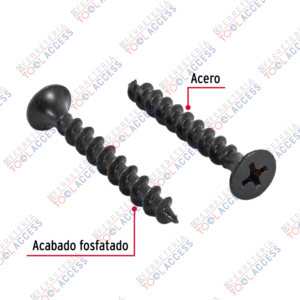 Alternative view of 100 pijas 10 x 1-1/2"cabeza plana phillips multiusos, Fiero