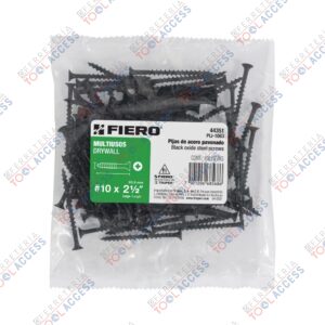 100 pijas 10 x 2-1/2"cabeza planaphillips multiusos, Fiero