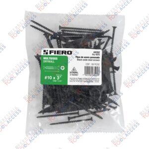 100 pijas 10 x 3"cabeza plana phillips multiusos, Fiero