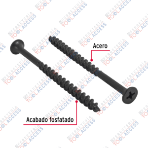 Alternative view of 100 pijas 10 x 3"cabeza plana phillips multiusos, Fiero