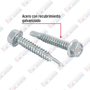 Alternative view of Bolsa 50 pijas #14 x 1-1/2" cabeza hexagonal, punta de broca, Fiero