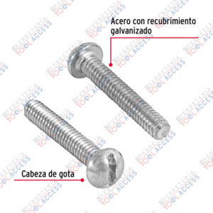 Alternative view of Bolsa con 500 tornillos 1/8" x 3/4" tipo estufa, FIERO