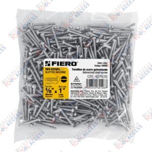 Bolsa con 400 tornillos 1/8" x 1" tipo estufa, FIERO