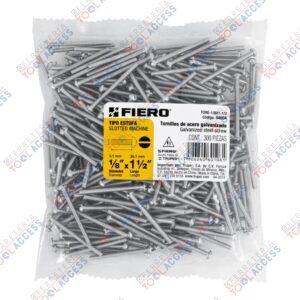Bolsa con 300 tornillos 1/8" x 1-1/2" tipo estufa, FIERO