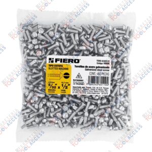 Bolsa con 450 tornillos 5/32" x 1/2" tipo estufa, FIERO