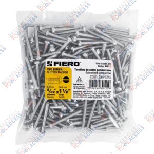 Bolsa con 200 tornillos 5/32" x 1-1/2" tipo estufa, FIERO