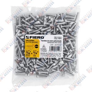 Bolsa con 250 tornillos 3/16" x 3/4" tipo estufa, FIERO