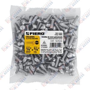 Bolsa con 150 tornillos 1/4" x 3/4" tipo estufa, FIERO