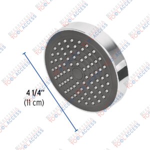 Alternative view of Regadera redonda de ABS 4-1/4" sin brazo, FOSET BASIC