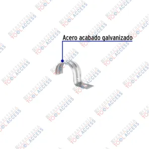 Alternative view of Bolsa c/5 abrazaderas tipo uña 1-1/4" p/tubo pared delgada, Volteck