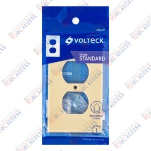 Placa de ABS dúplex, Standard, marfil, VOLTECK