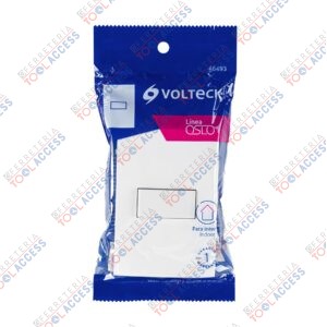 Placa armada con interruptor escalera, línea Oslo, blanco, Volteck