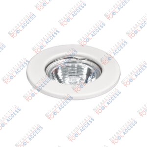 Luminario redondo blanco spot fijo, lámpara no incluida, Volteck