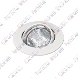 Luminario redondo blanco spot dirigible, lámpara no incluida, Volteck