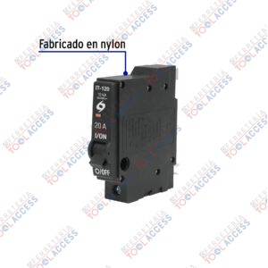 Alternative view of Interruptor de 1 polo 20A, enchufable, VOLTECK