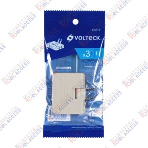 Multicontacto triple,tipo bisagra,entradas laterales VOLTECK