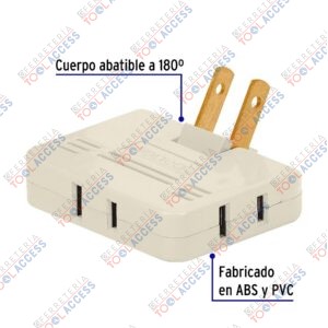 Alternative view of Multicontacto triple,tipo bisagra,entradas laterales VOLTECK