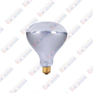 Alternative view of Lámpara incandescente de calor, BR40 250 Watts, transparente, Volteck