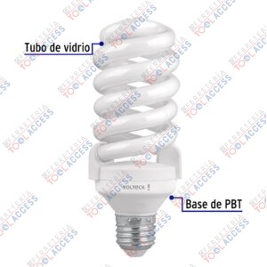 Alternative view of Pack 4 lámparas espiral T4 28 W luz de día, caja, VOLTECK