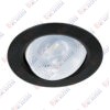 Luminario de LED 5 W empotrar redondo negro spot dirigible, Volteck