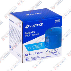 Fotocelda montaje de 1/2 vuelta, tensión 127 - 220 V, Volteck