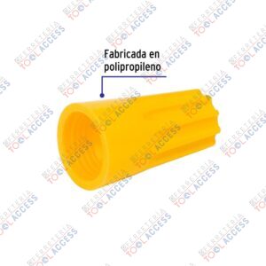 Alternative view of Bolsa con 10 capuchones para cable, calibres 12 a 10 AWG, Volteck