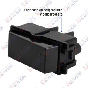Alternative view of Interruptor sencillo, línea Italiana, color negro, VOLTECK