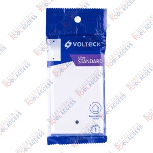 Placa de ABS ciega, Standard, blanco, VOLTECK