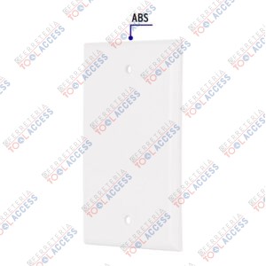 Alternative view of Placa de ABS ciega, Standard, blanco, VOLTECK