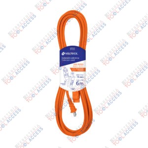Extensión eléctrica de uso rudo 6 m 2x16 AWG, Volteck