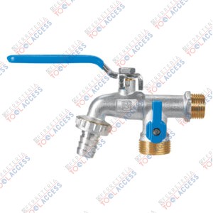 Llave de esfera doble salida 1/2" de latón, FOSET