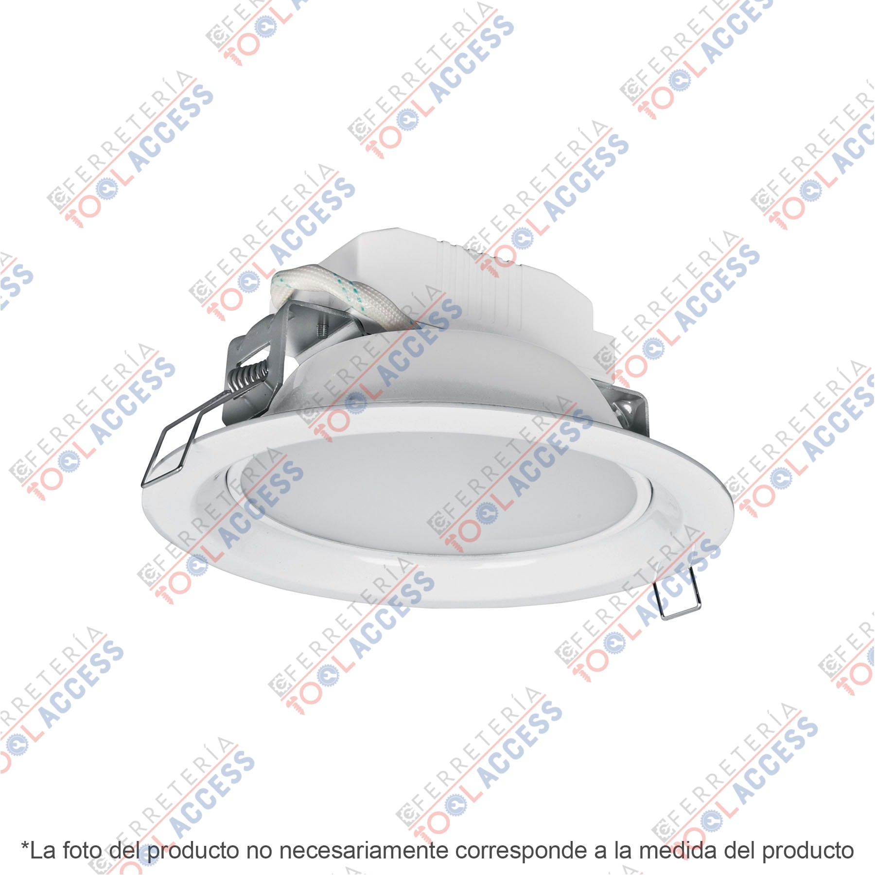 Luminario LED empotrable 5 W 3000 K, redondo, VOLTECK