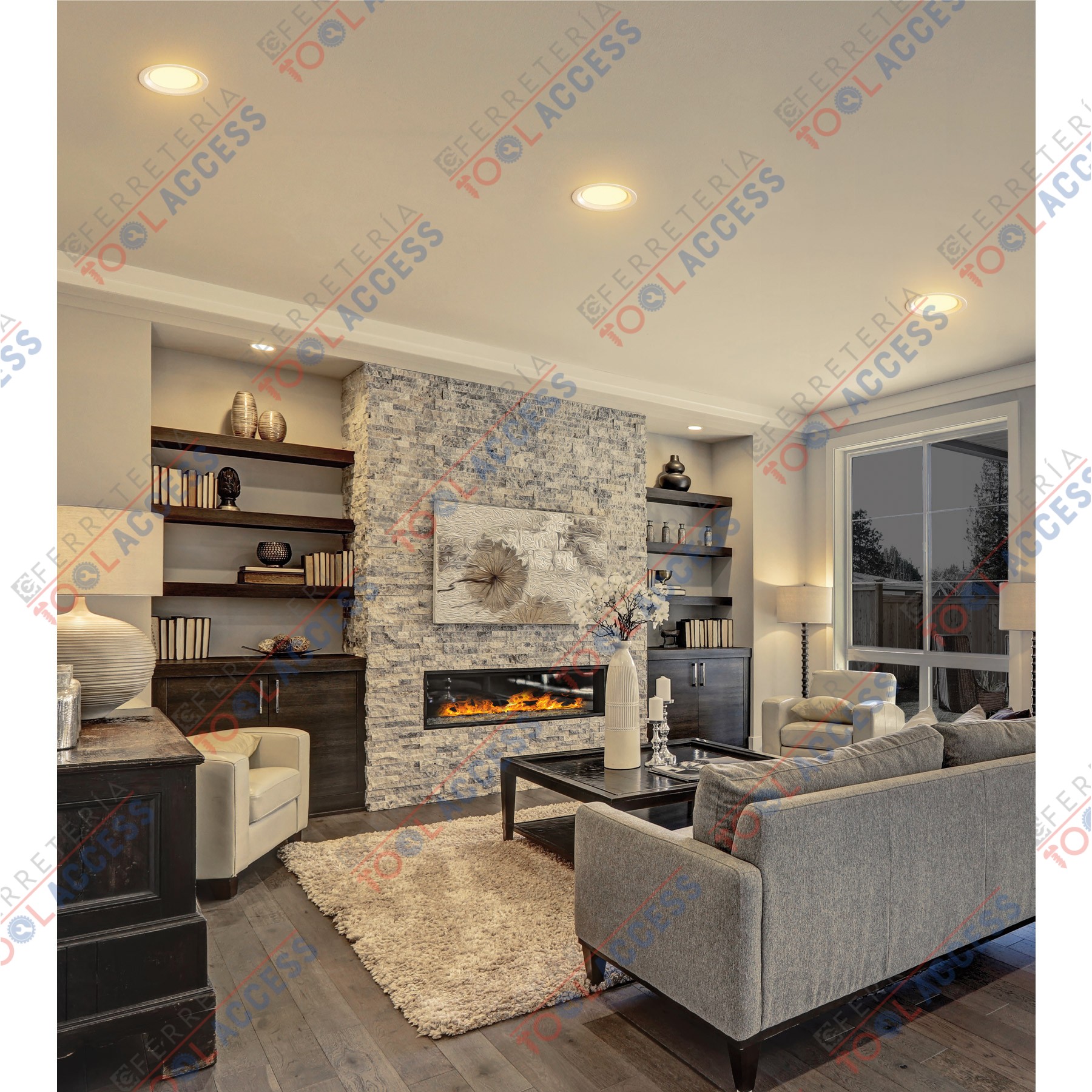 Luminario LED empotrable 5 W 3000 K, redondo, VOLTECK - Imagen 3