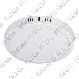 Luminario LED plafón18W 3000K, redondo, blanco, VOLTECK