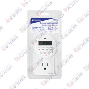 Temporizador digital, 8 eventos, VOLTECK