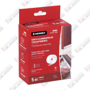 Cinta guardapolvo 5 m x 45 mm, transparente, HERMEX