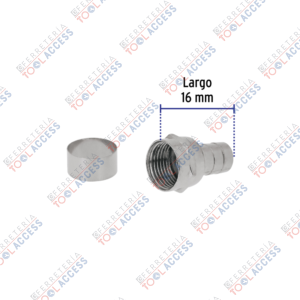 Alternative view of Bolsa con 4 conectores coaxiales RG 59 tipo campana, VOLTECK